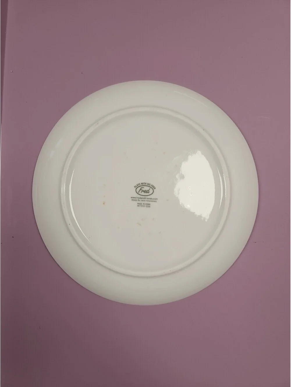 Fred & Friends MS FOOD FACE Dinner Plate Child Novelty 8.5